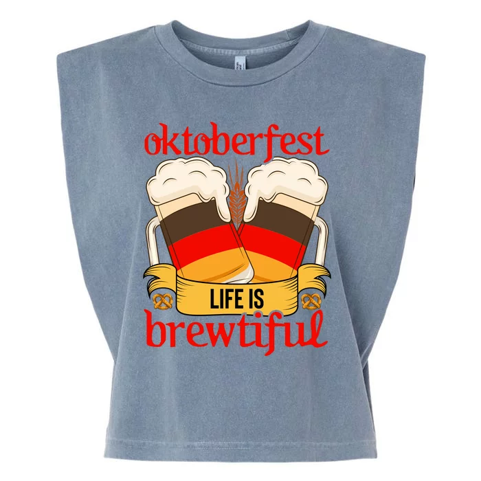 Oktoberfest Celebration Graphic Garment-Dyed Women's Muscle Tee