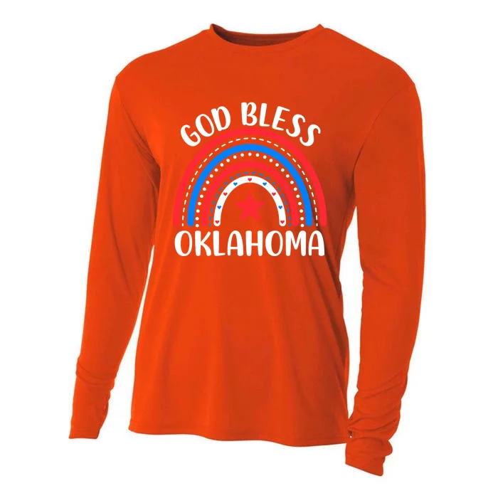 Oklahoma Cool Gift I Love Oklahoma Usa Gift Cooling Performance Long Sleeve Crew