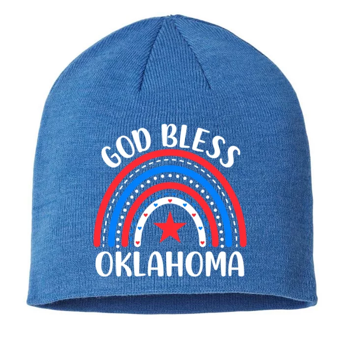 Oklahoma Cool Gift I Love Oklahoma Usa Gift 8 1/2in Sustainable Knit Beanie