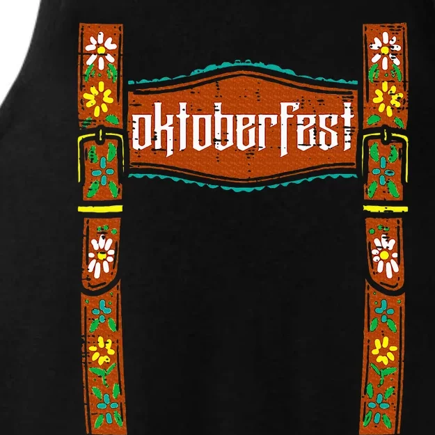 oktoberfest cute german bavarian Ladies Tri-Blend Wicking Tank