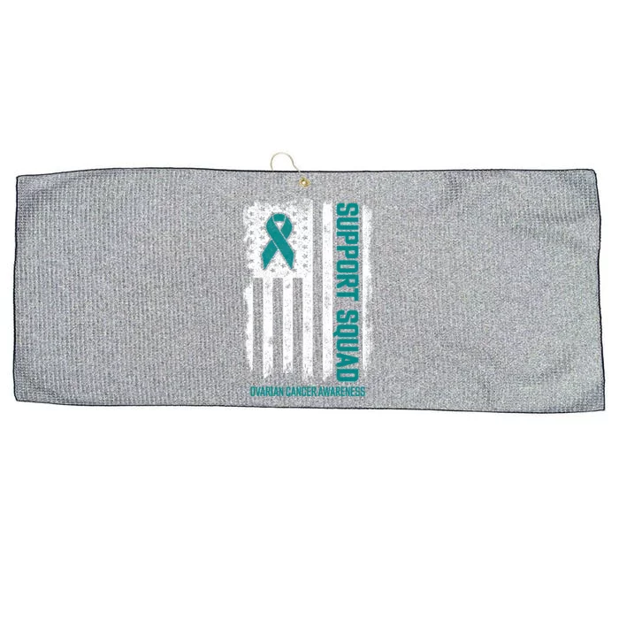 Ovarian Cancer Great Gift Support Squad Ovarian Cancer Awareness Great Gift Large Microfiber Waffle Golf Towel