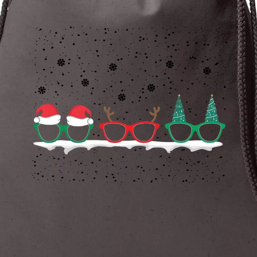 Optometrist Christmas Holiday Season Matching Team Drawstring Bag