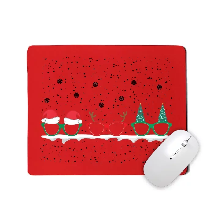 Optometrist Christmas Holiday Season Matching Team Mousepad