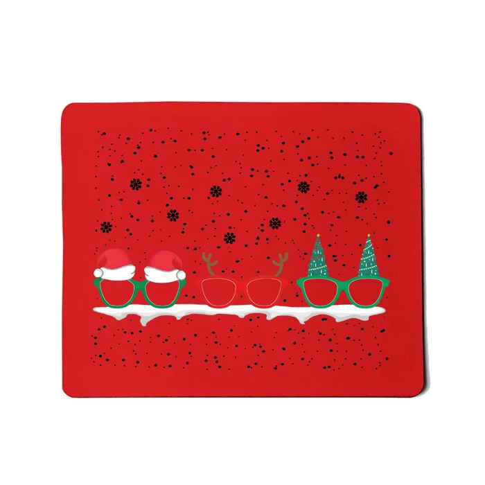 Optometrist Christmas Holiday Season Matching Team Mousepad