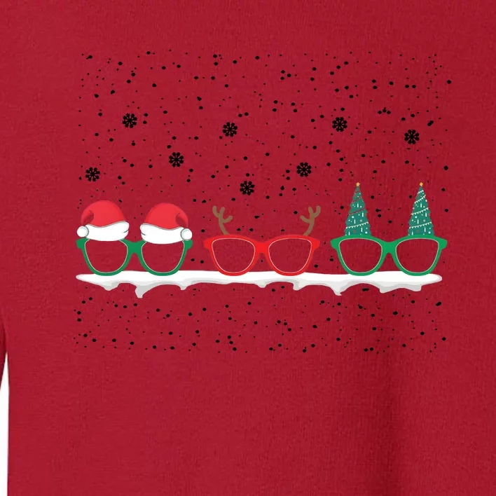 Optometrist Christmas Holiday Season Matching Team Toddler Sweatshirt