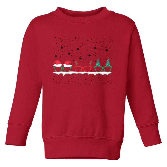 Optometrist Christmas Holiday Season Matching Team Toddler Sweatshirt