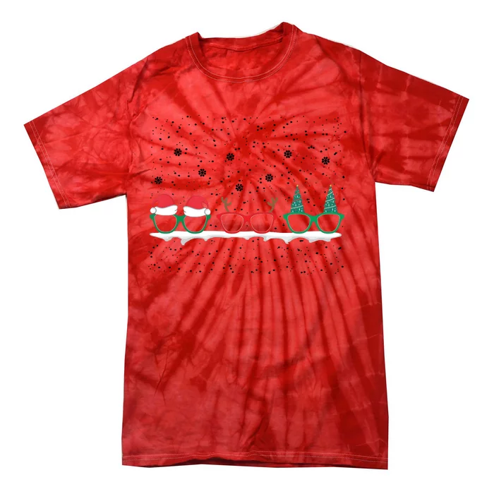 Optometrist Christmas Holiday Season Matching Team Tie-Dye T-Shirt