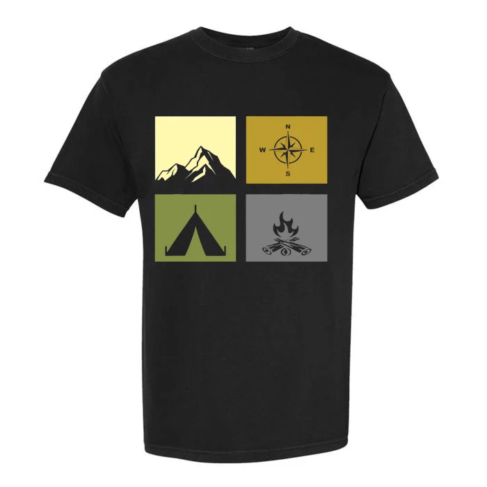 Outdoor Camping Hiking Backpacking Camping Garment-Dyed Heavyweight T-Shirt