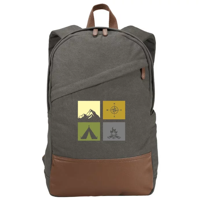 Outdoor Camping Hiking Backpacking Camping Cotton Canvas Backpack