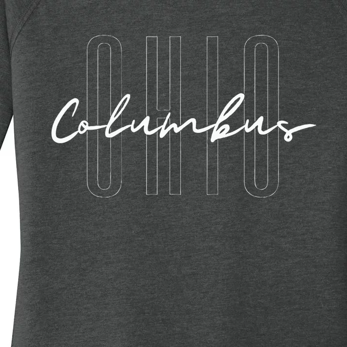 Ohio Columbus Home State Travel Oh Women's Perfect Tri Tunic Long Sleeve Shirt