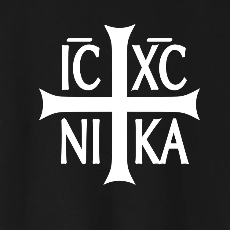 Orthodox Cross ICXC Women's Crop Top Tee