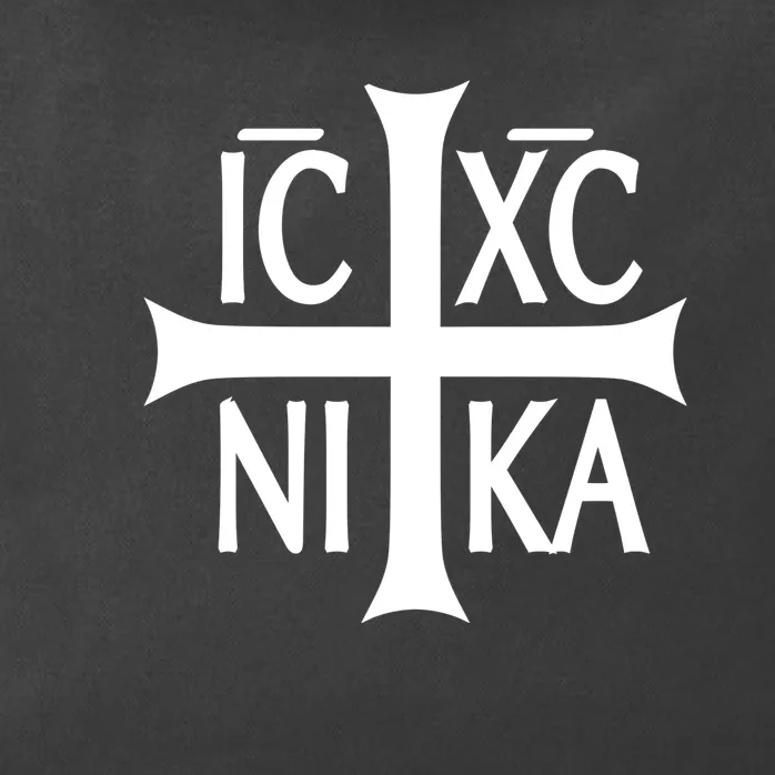 Orthodox Cross ICXC Zip Tote Bag