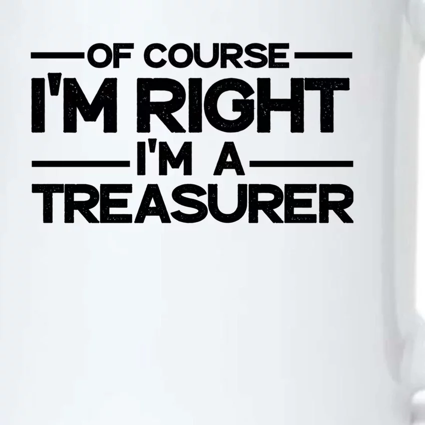 Of Course IM Right IM A Treasurer Funny Black Color Changing Mug