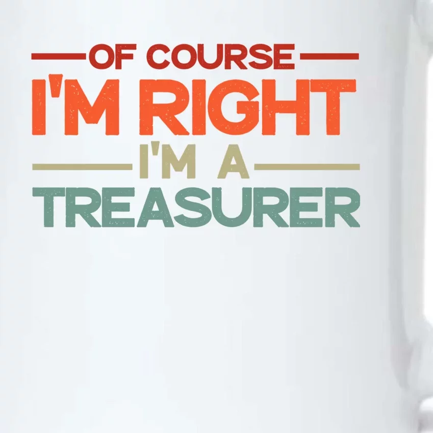 Of Course IM Right IM A Treasurer Funny Black Color Changing Mug