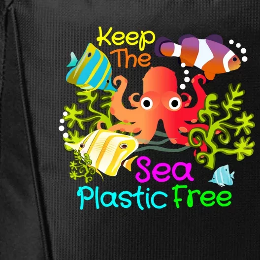 Ocean Conservation Keep The Sea Plastic Free Earth Day Gift Meaningful Gift City Backpack