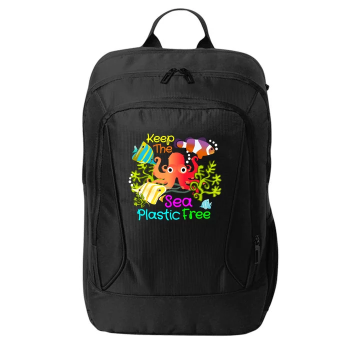 Ocean Conservation Keep The Sea Plastic Free Earth Day Gift Meaningful Gift City Backpack