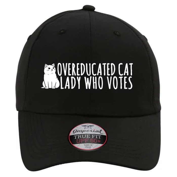 Overeducated Cat Lady Who Votes Kamala Harris 2024 The Original Performance Cap