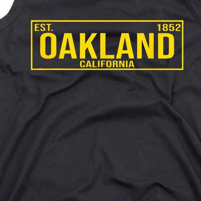 Oakland California License Plate Design Classic Tank Top