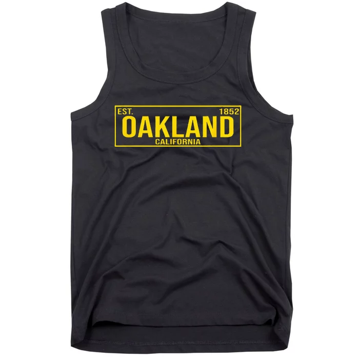 Oakland California License Plate Design Classic Tank Top