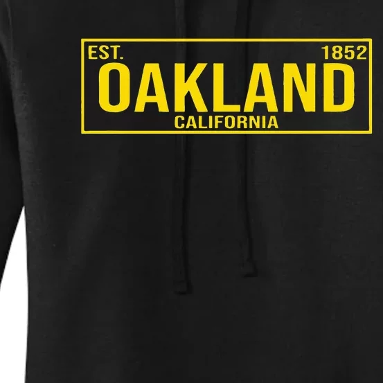 Oakland California License Plate Design Classic Women's Pullover Hoodie