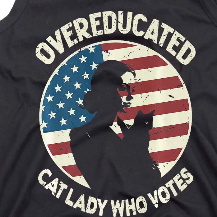 Overeducated Cat Lady Who Votes Tank Top