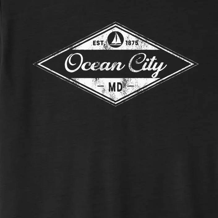 Ocean City Maryland Established 1875 Beach Souvenir ChromaSoft Performance T-Shirt