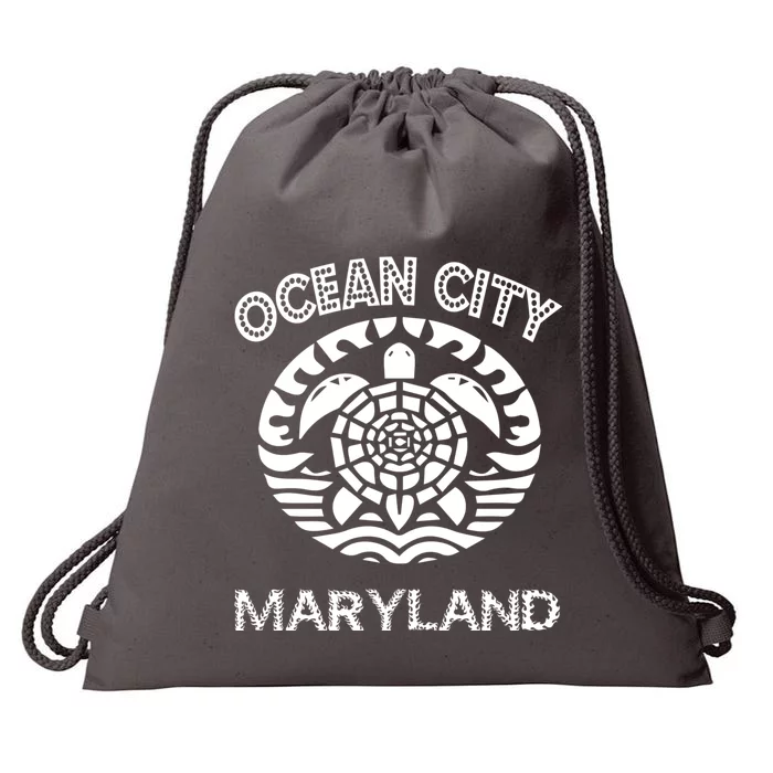 Ocean City Maryland Md Turtle Souvenir Sea Drawstring Bag