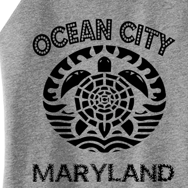 Ocean City Maryland Md Turtle Souvenir Sea Women’s Perfect Tri Rocker Tank