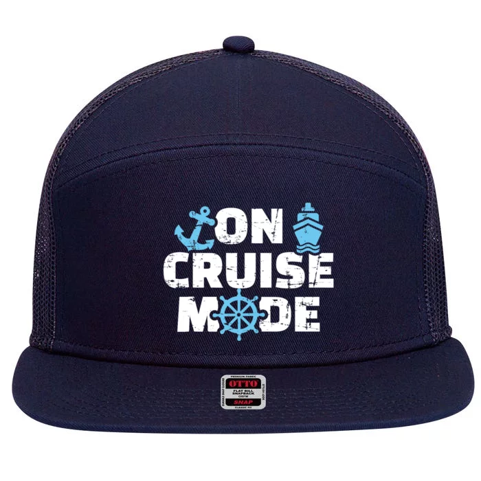 On cruise mode 7 Panel Mesh Trucker Snapback Hat