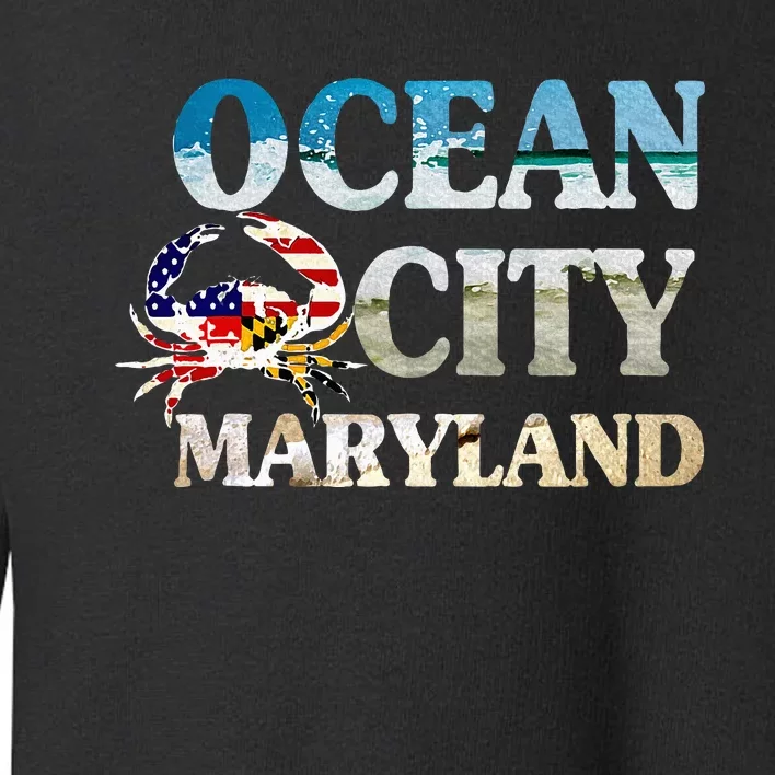 Ocean City Maryland Beach Vacation Toddler Sweatshirt