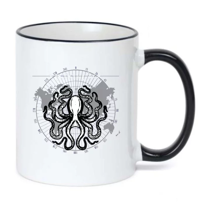 Octopus Circular Math Octopi Lovers Tee Black Color Changing Mug