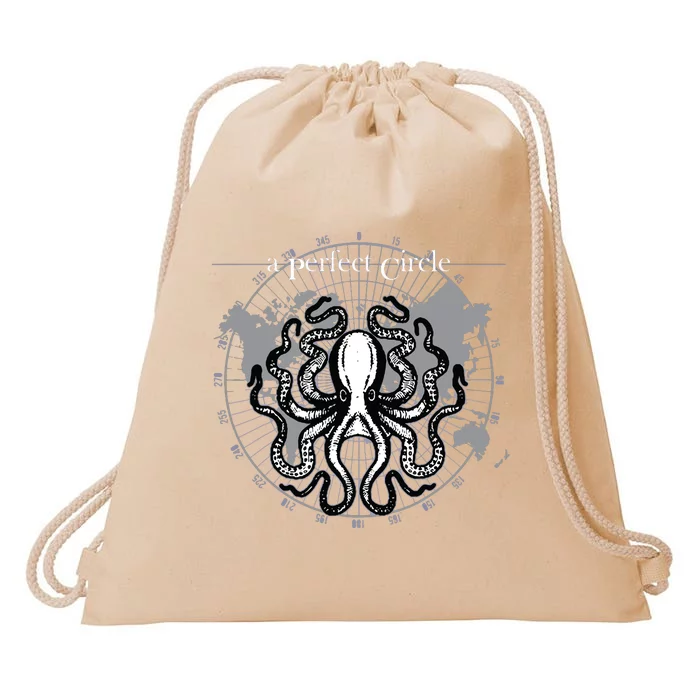 Octopus Circular Math Octopi Lovers Tee Drawstring Bag