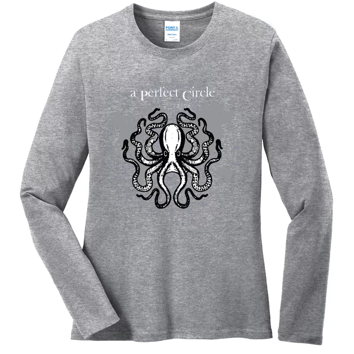 Octopus Circular Math Octopi Lovers Tee Ladies Long Sleeve Shirt