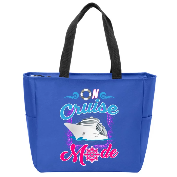 On Cruise Mode Great Gift Funny Cruising Lover's Great Gift Zip Tote Bag