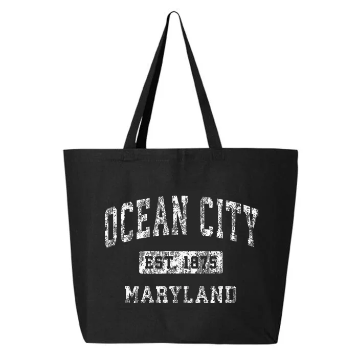 Ocean City Maryland Md Vintage Established Sports 25L Jumbo Tote