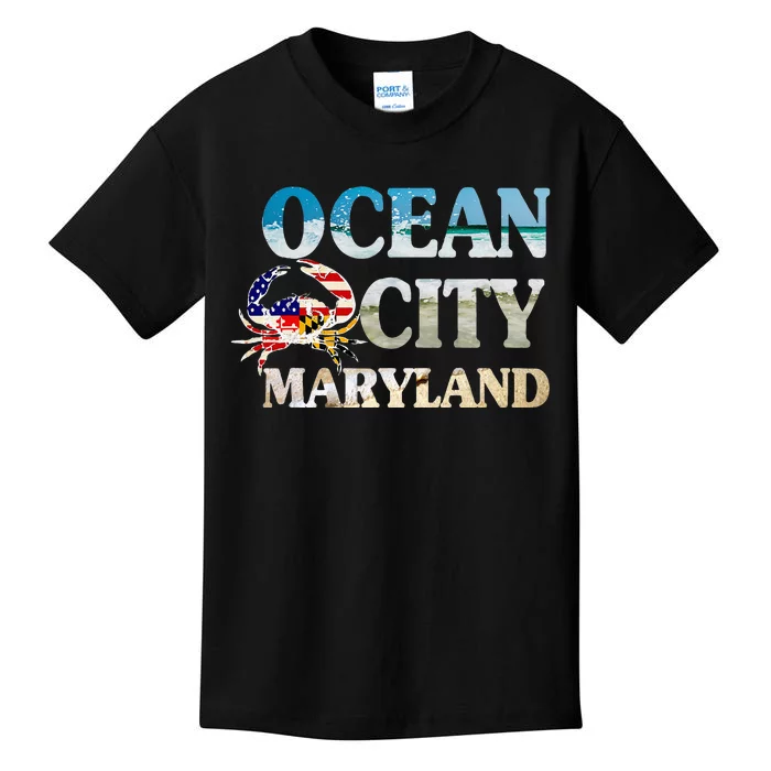 Ocean City Maryland Beach Vacation Kids T-Shirt