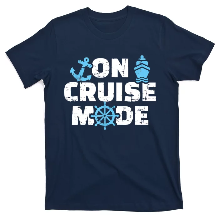 On Cruise Mode Funny Summer Cruise Vacation Family T-Shirt