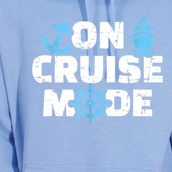 On Cruise Mode Funny Summer Cruise Vacation Family Unisex Surf Hoodie