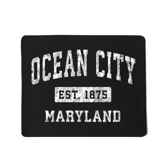 Ocean City Maryland Md Vintage Established Sports Mousepad