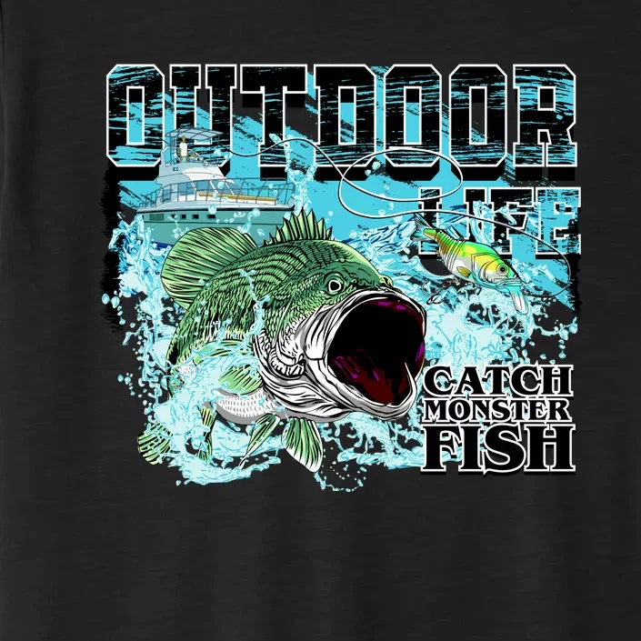 Outdoor Catch Monster Fish Large Mouth ChromaSoft Performance T-Shirt