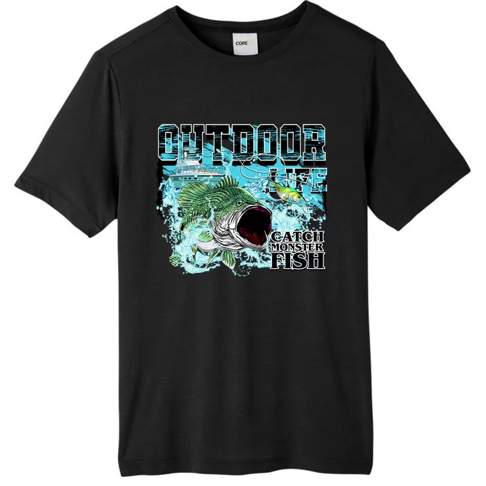 Outdoor Catch Monster Fish Large Mouth ChromaSoft Performance T-Shirt