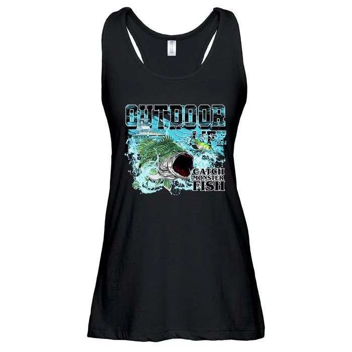 Outdoor Catch Monster Fish Large Mouth Ladies Essential Flowy Tank