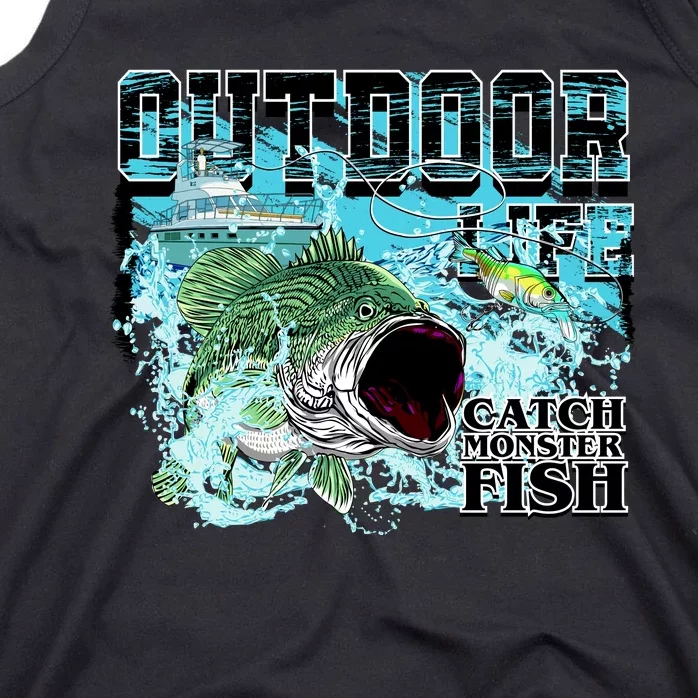 Outdoor Catch Monster Fish Large Mouth Tank Top