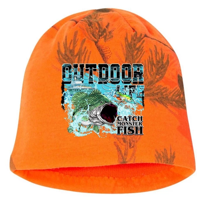 Outdoor Catch Monster Fish Large Mouth Kati - Camo Knit Beanie