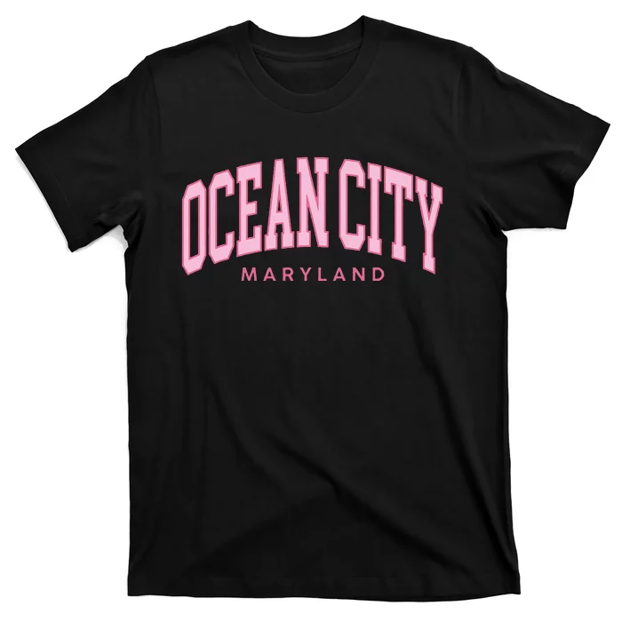 Ocean City Maryland Summer Retro Preppy Throwback Women T-Shirt