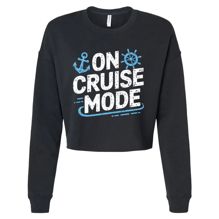 On Cruise Mode Cropped Pullover Crew