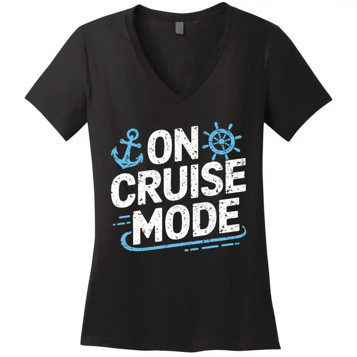 On Cruise Mode Women's V-Neck T-Shirt