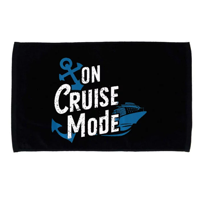 On Cruise Mode Family Cruising Essentials Vacation Microfiber Hand Towel