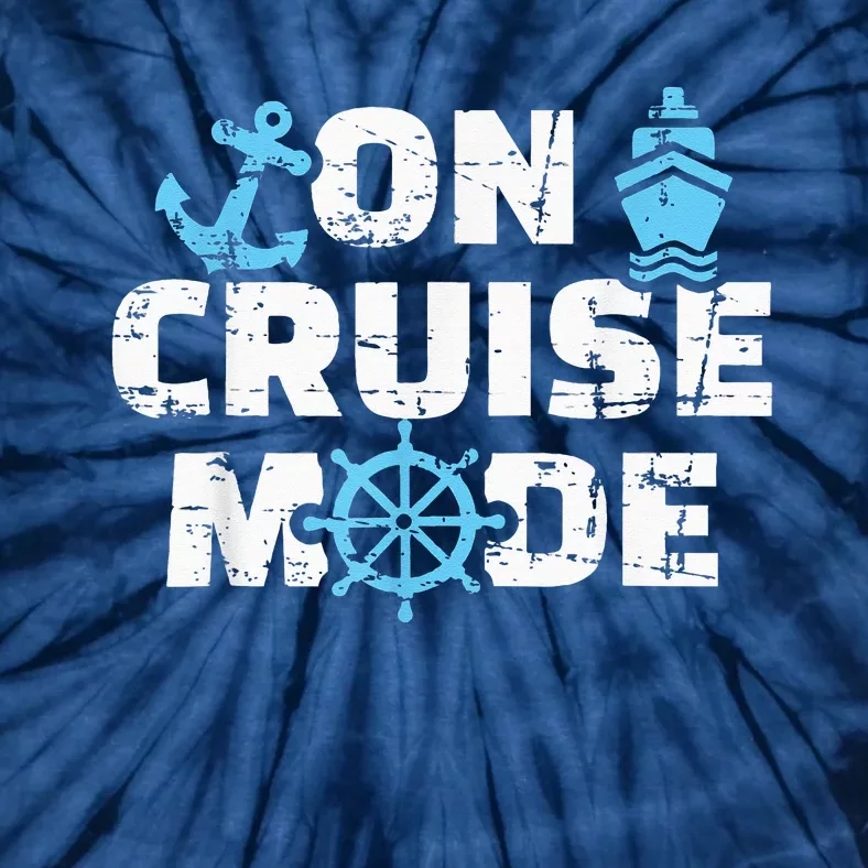 On Cruise Mode Funny Summer Cruise Vacation Family Tie-Dye T-Shirt