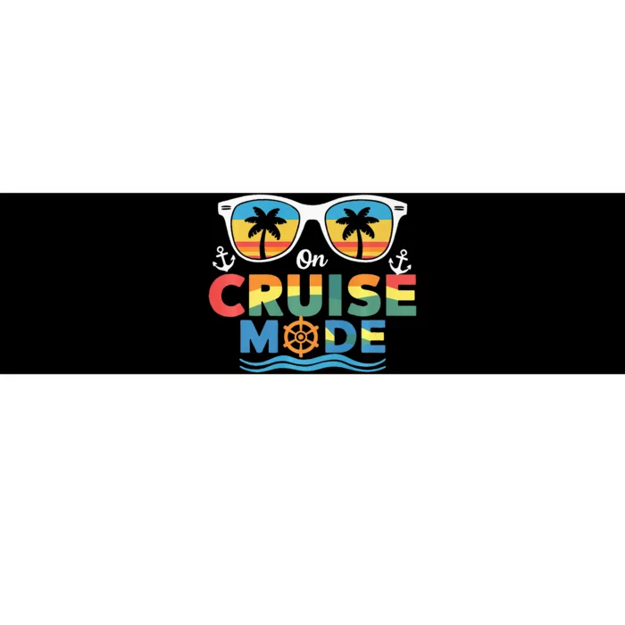 On Cruise Mode Family Cruising Essentials Vacation Squad Bumper Sticker